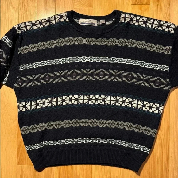 Vintage Club International Made in Canada Pull Over Sweater Sz XL - Picture 2 of 5